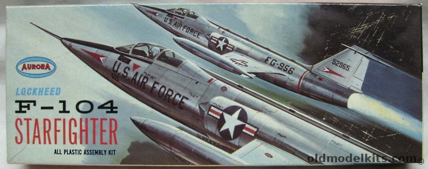 Aurora 1/62 Lockheed F-104 Starfighter, 82-100 plastic model kit